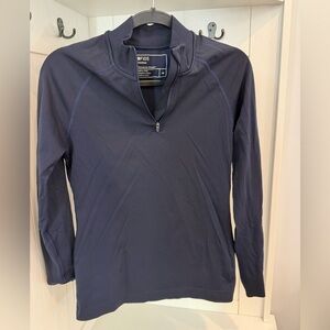 FIGS Salta Seamless 1/4 zip long sleeve underscrub -Navy- Size M